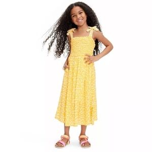 Diane Von Furstenberg X Target Kids DVF Yellow Maxi Dress Girls Size XS 4 5